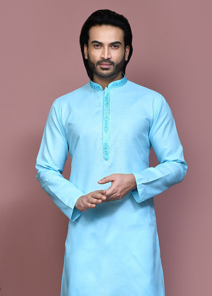 2 Pc Firoza Cotton Kurta Pajama Set