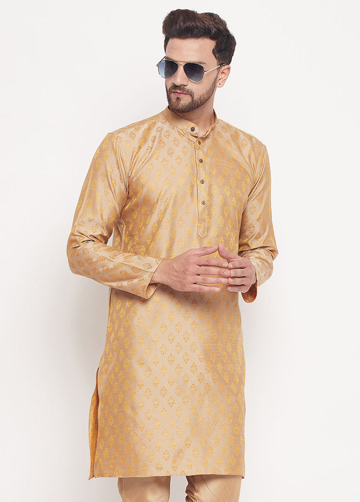 Beige Readymade Silk Kurta VDVAS15062206 - Indian Silk House Agencies