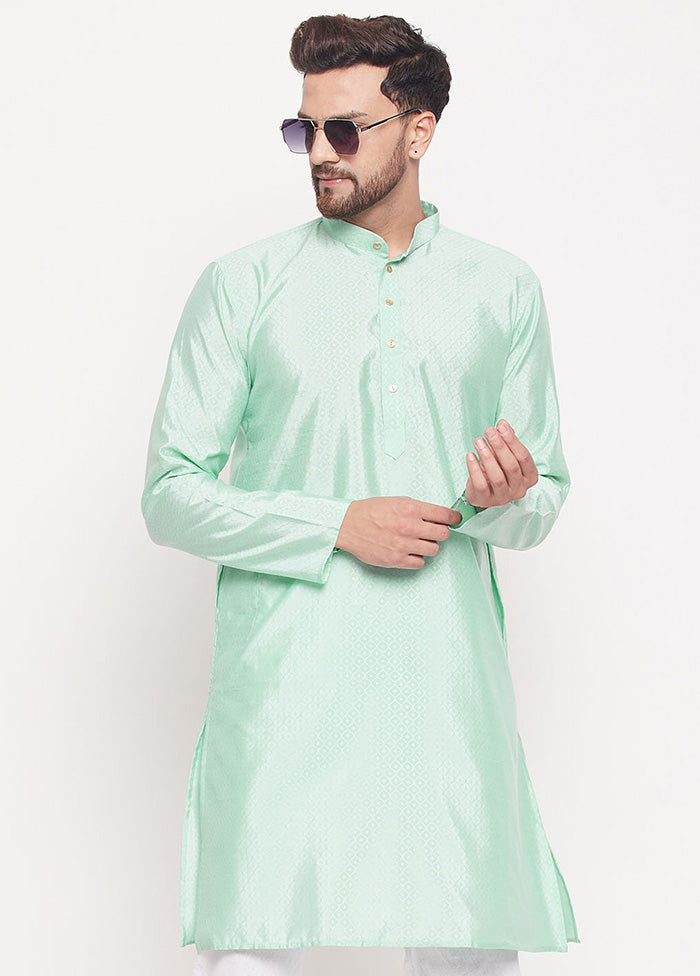 Aqua Readymade Silk Kurta VDVAS15062218 - Indian Silk House Agencies