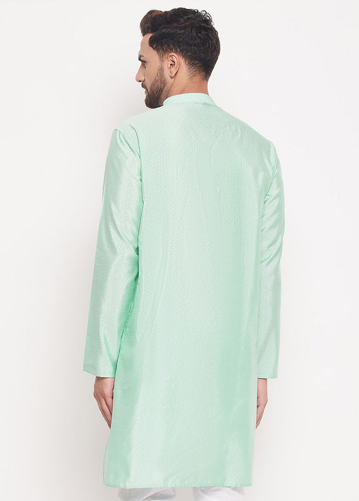 Aqua Readymade Silk Kurta VDVAS15062218 - Indian Silk House Agencies