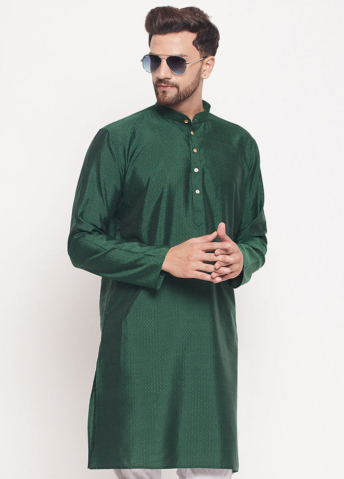 Green Readymade Silk Kurta VDVAS15062213 - Indian Silk House Agencies