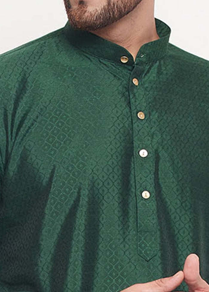 Green Readymade Silk Kurta VDVAS15062213 - Indian Silk House Agencies