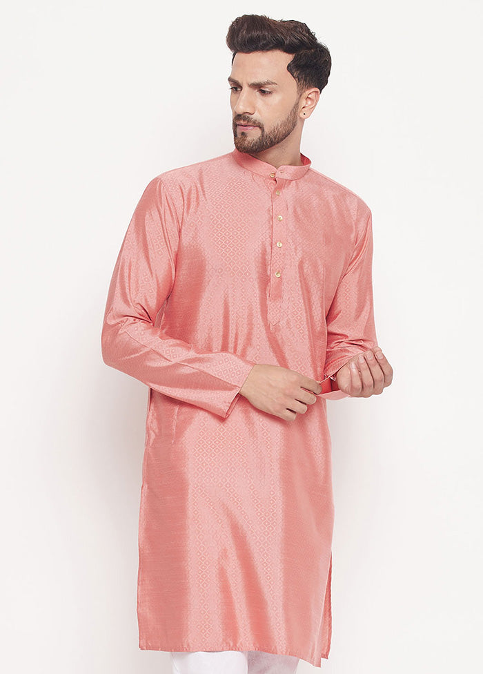 Pink Readymade Silk Kurta VDVAS15062219 - Indian Silk House Agencies