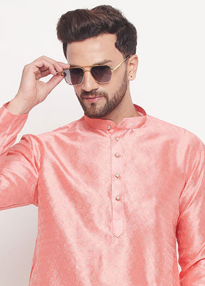 Pink Readymade Silk Kurta VDVAS15062223 - Indian Silk House Agencies