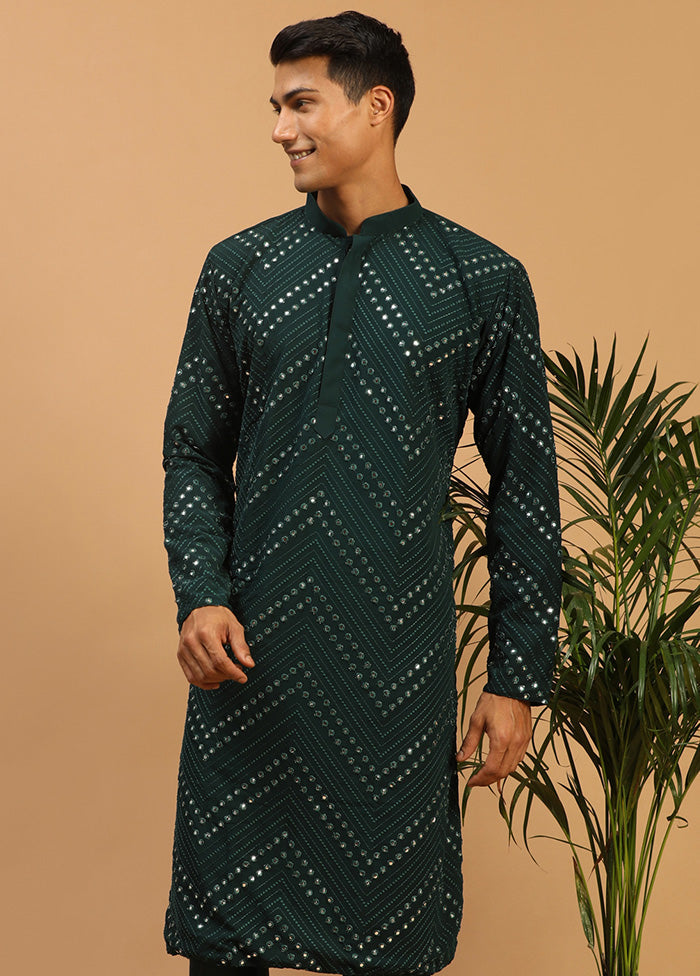 Green Readymade Georgette Kurta VDVAS15062255 - Indian Silk House Agencies