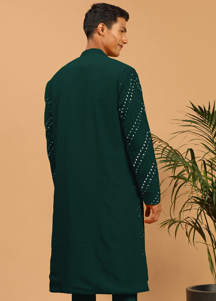 Green Readymade Georgette Kurta VDVAS15062255 - Indian Silk House Agencies