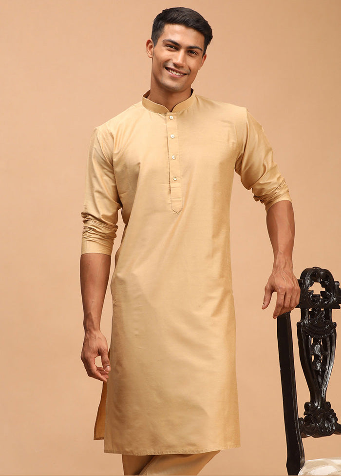 Golden Readymade Viscose Kurta VDVAS15062246 - Indian Silk House Agencies