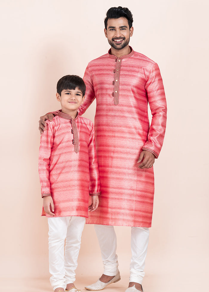 2 Pc Multicolor Cotton Father And Son Combo Set