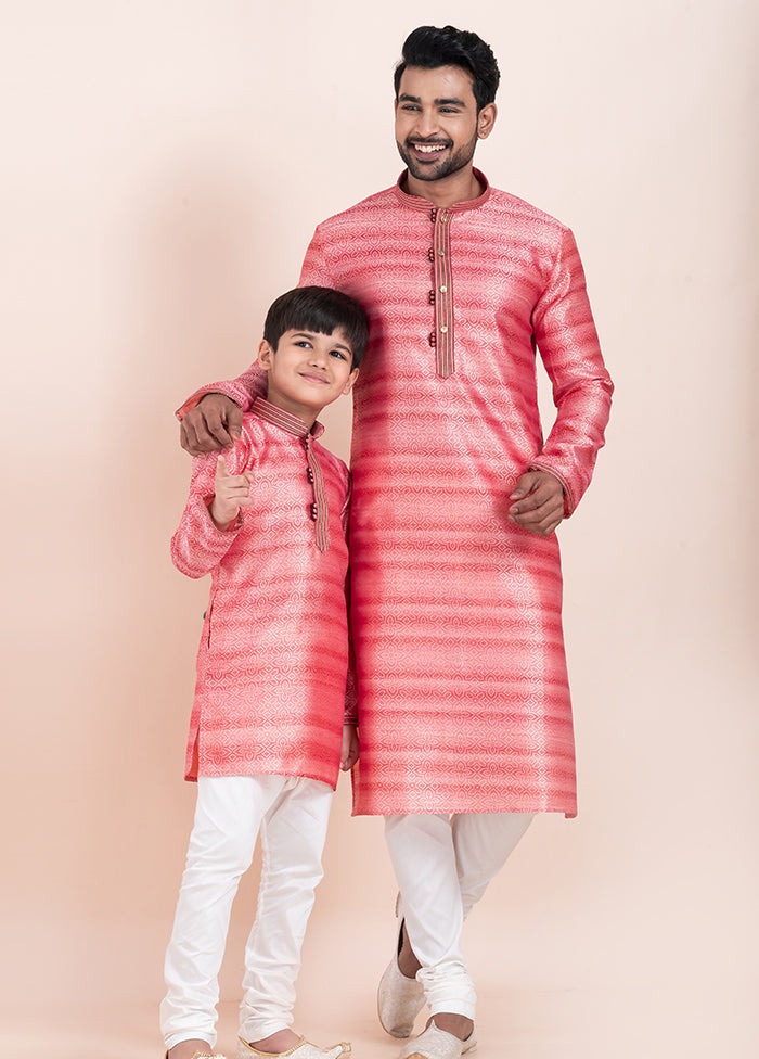2 Pc Multicolor Cotton Father And Son Combo Set