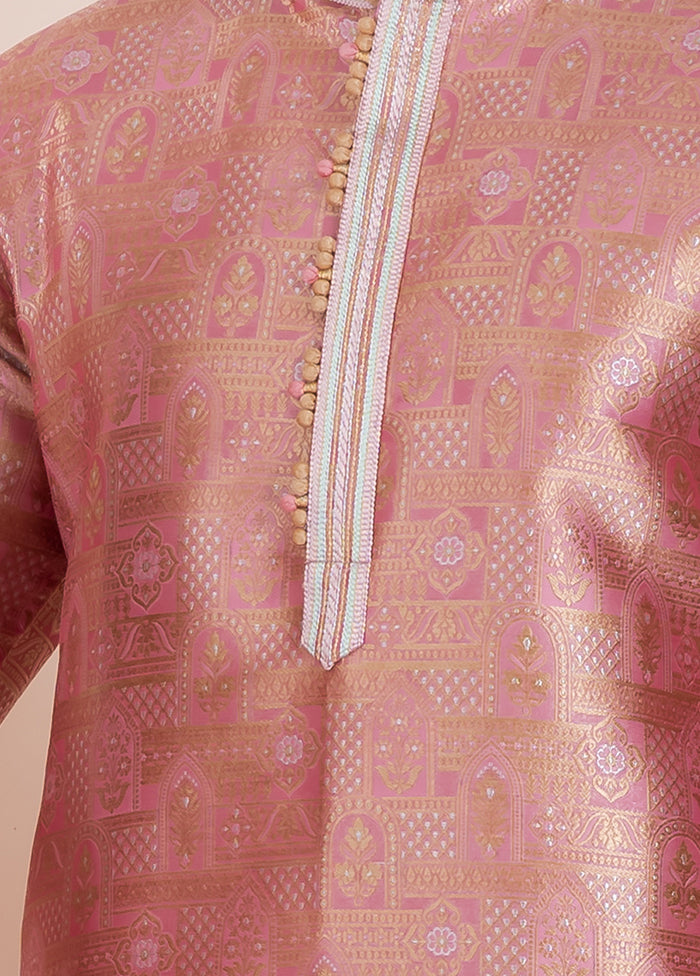 2 Pc Chiku Silk Father And Son Combo Set