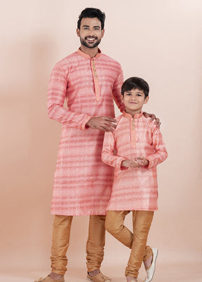 2 Pc Chiku Cotton Father And Son Combo Set
