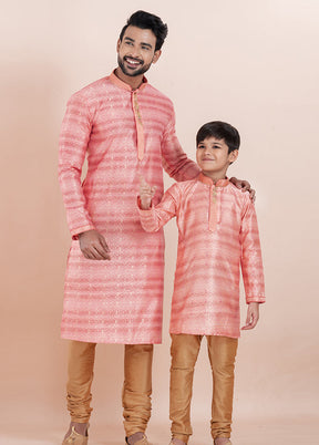 2 Pc Chiku Cotton Father And Son Combo Set