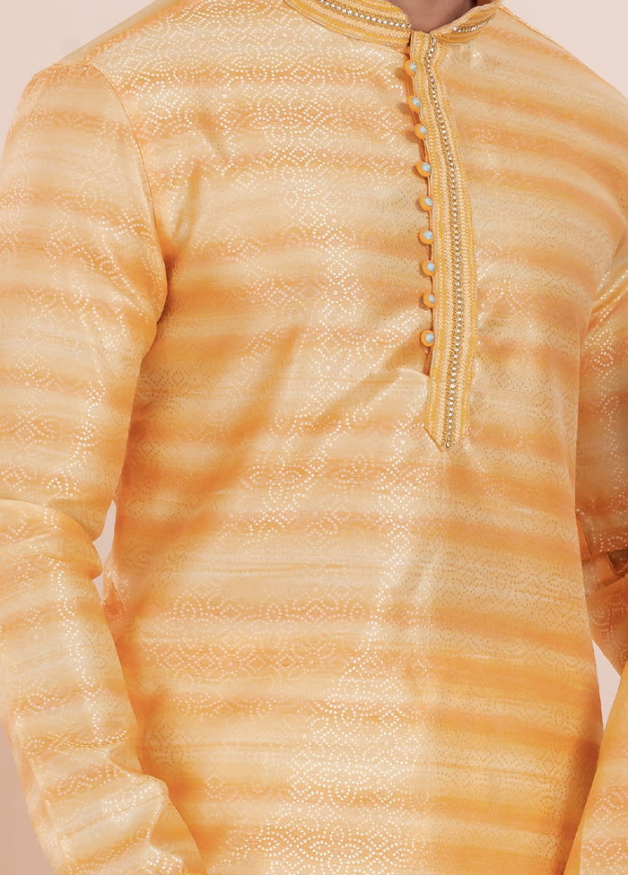 2 Pc White Cotton Father And Son Combo Set