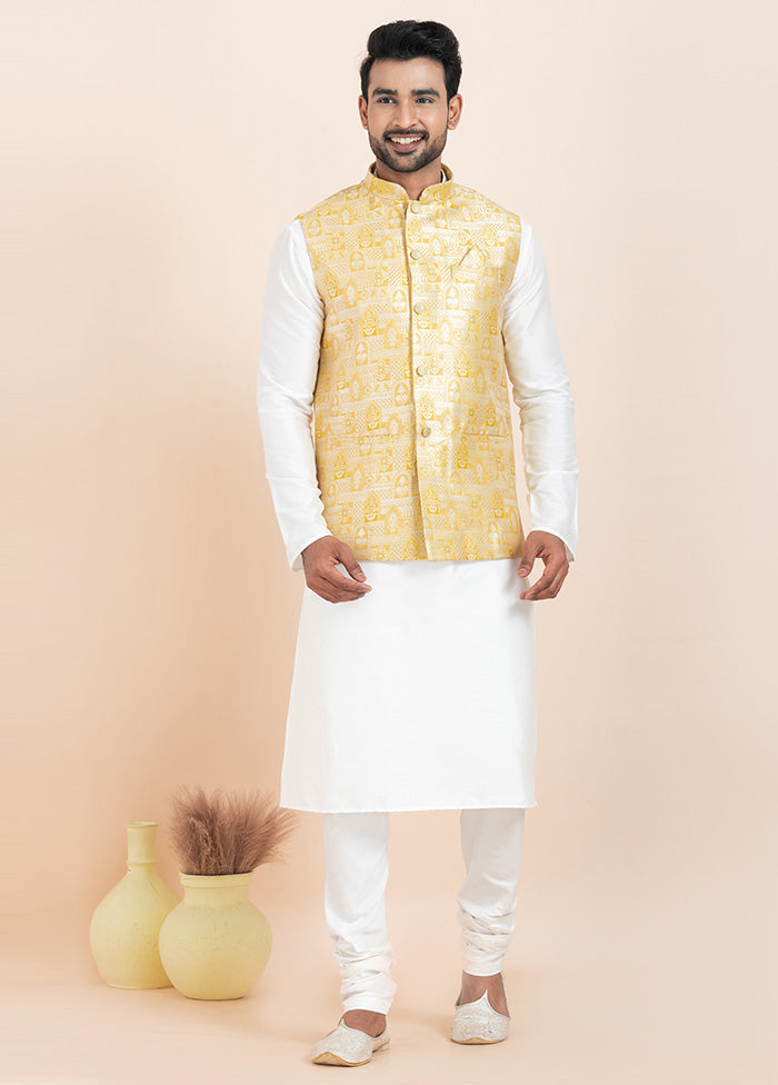 Multicolor Full Sleeves Mandarin Collar Waistcoat