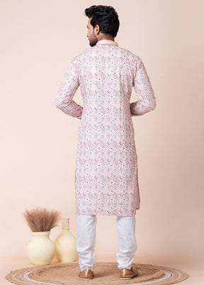 Multicolor Cotton Kurta And Pajama Set