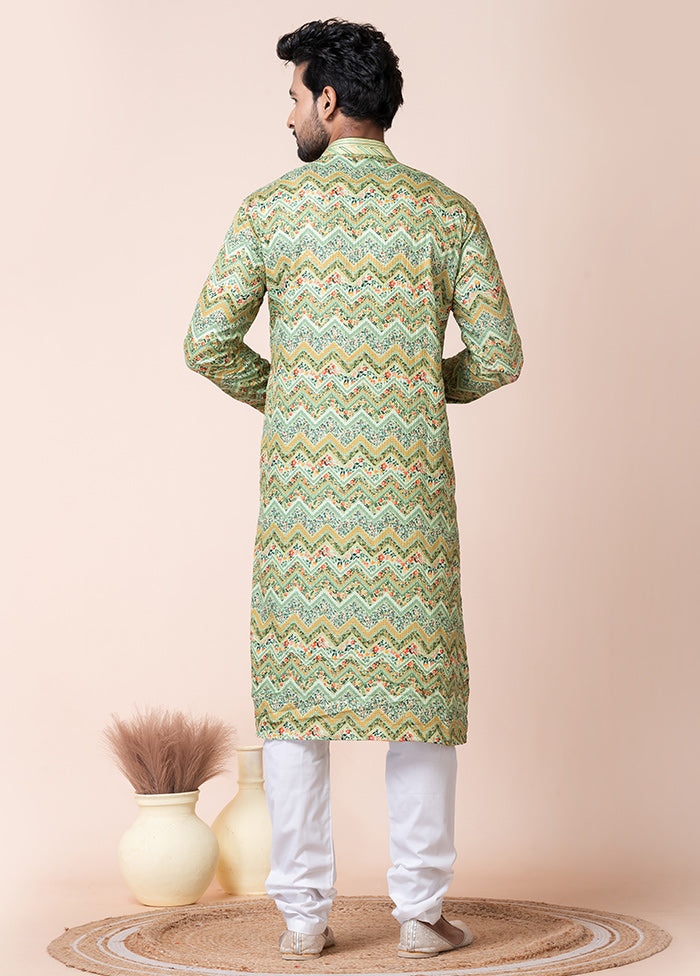 Multicolor Cotton Kurta And Pajama Set