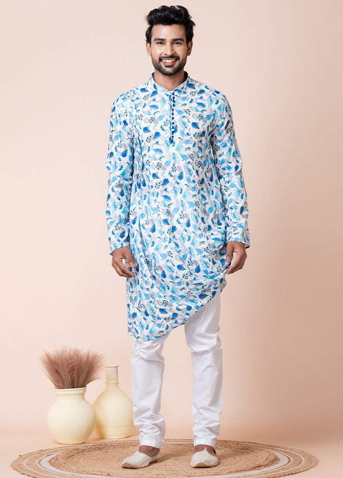 Multicolor Cotton Kurta And Pajama Set