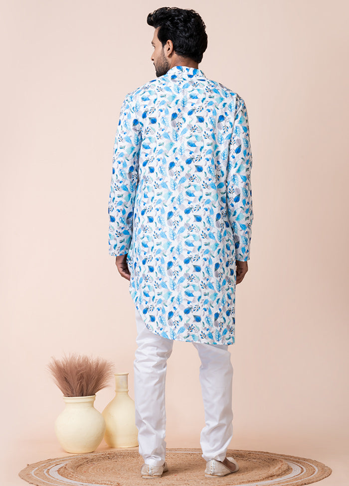 Multicolor Cotton Kurta And Pajama Set