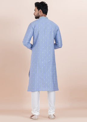 Multicolor Cotton Kurta And Pajama Set