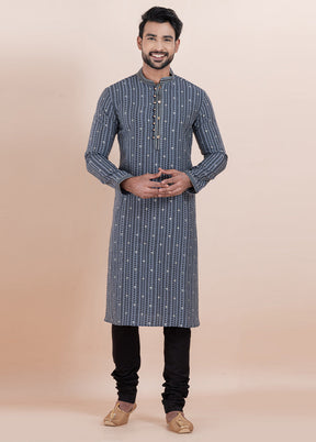 Multicolor Cotton Kurta And Pajama Set