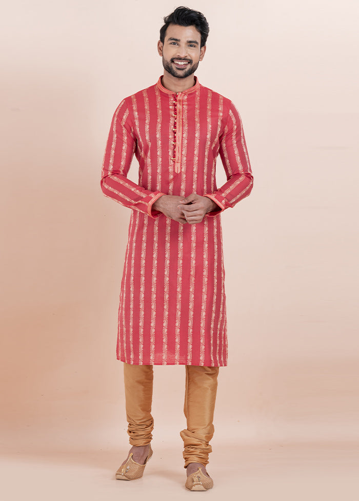 Multicolor Cotton Kurta And Pajama Set