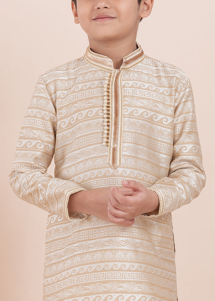 Off White Cotton Silk Kurta Pajama Set