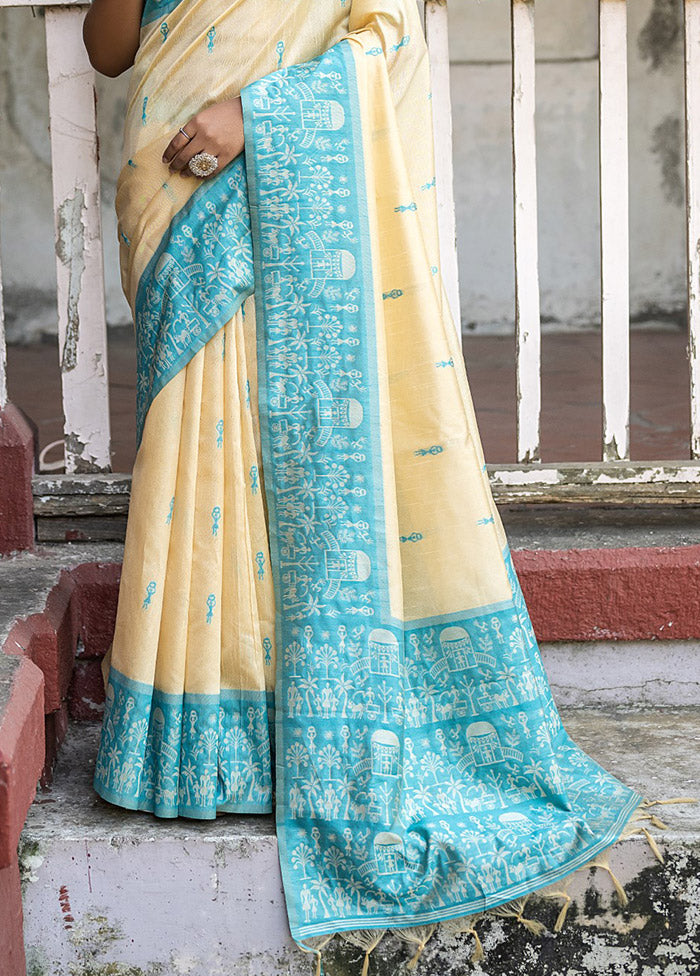 Firoza Dupion Silk Saree With Blouse Piece