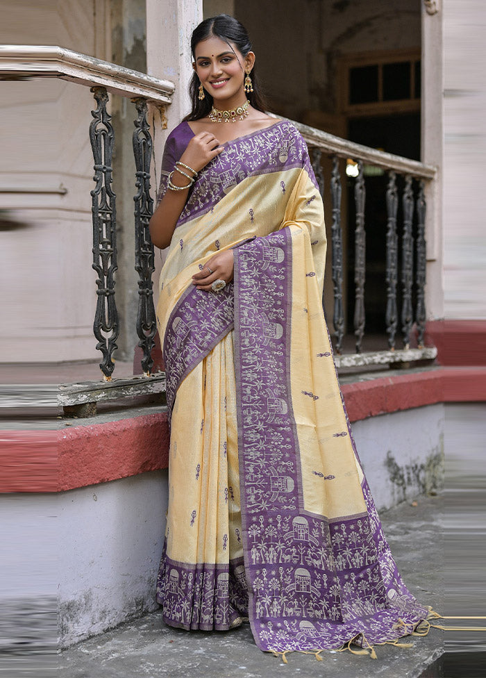 Wine Dupion Silk Saree With Blouse Piece