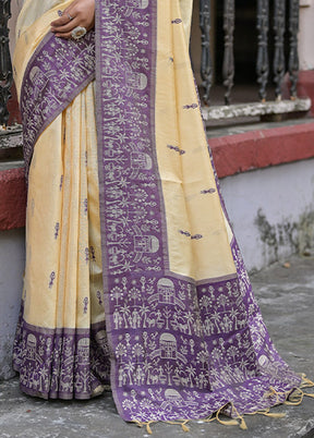 Wine Dupion Silk Saree With Blouse Piece