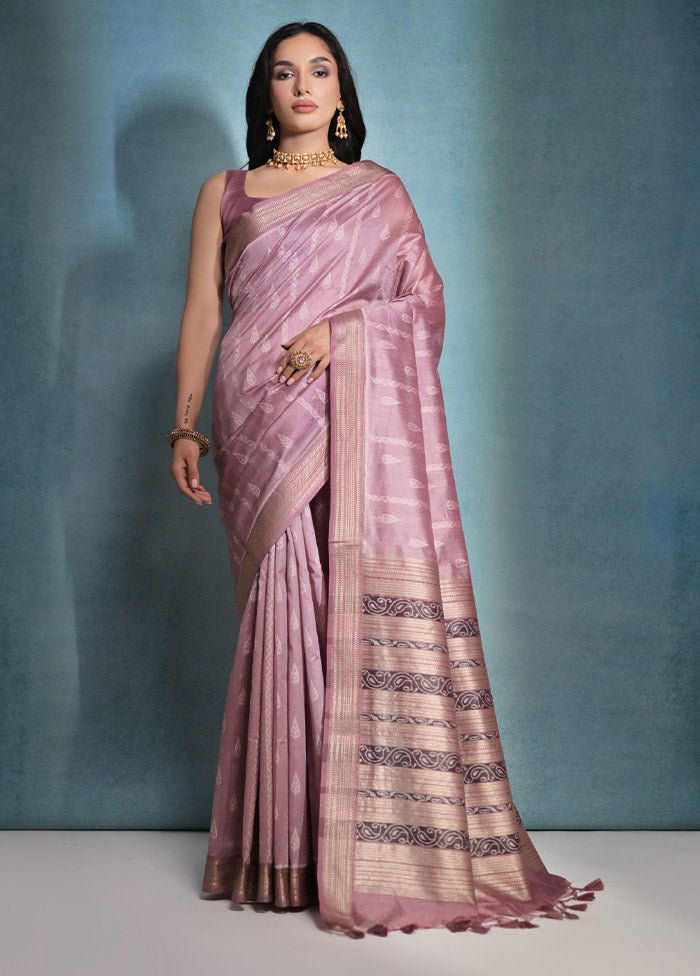 Wine Dupion Silk Saree With Blouse Piece