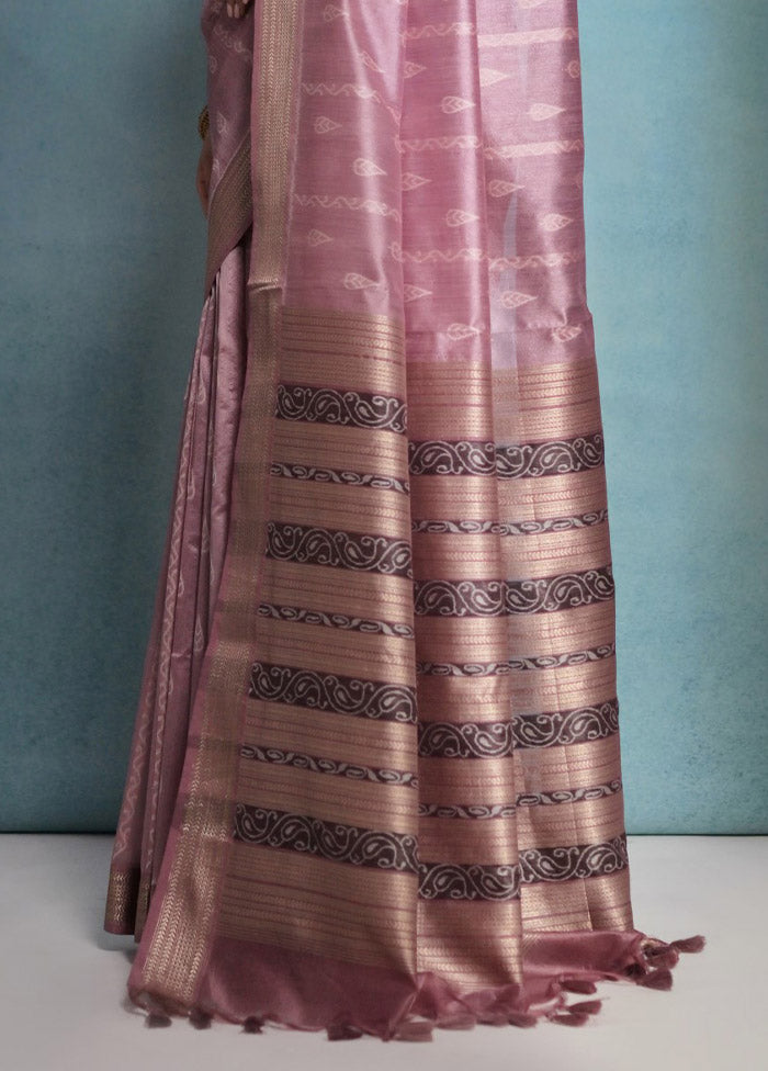 Wine Dupion Silk Saree With Blouse Piece