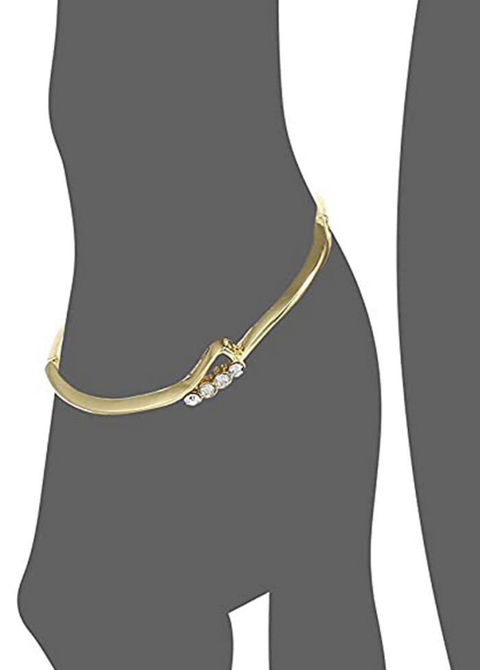 Estele Gold Toned Design Bracelet