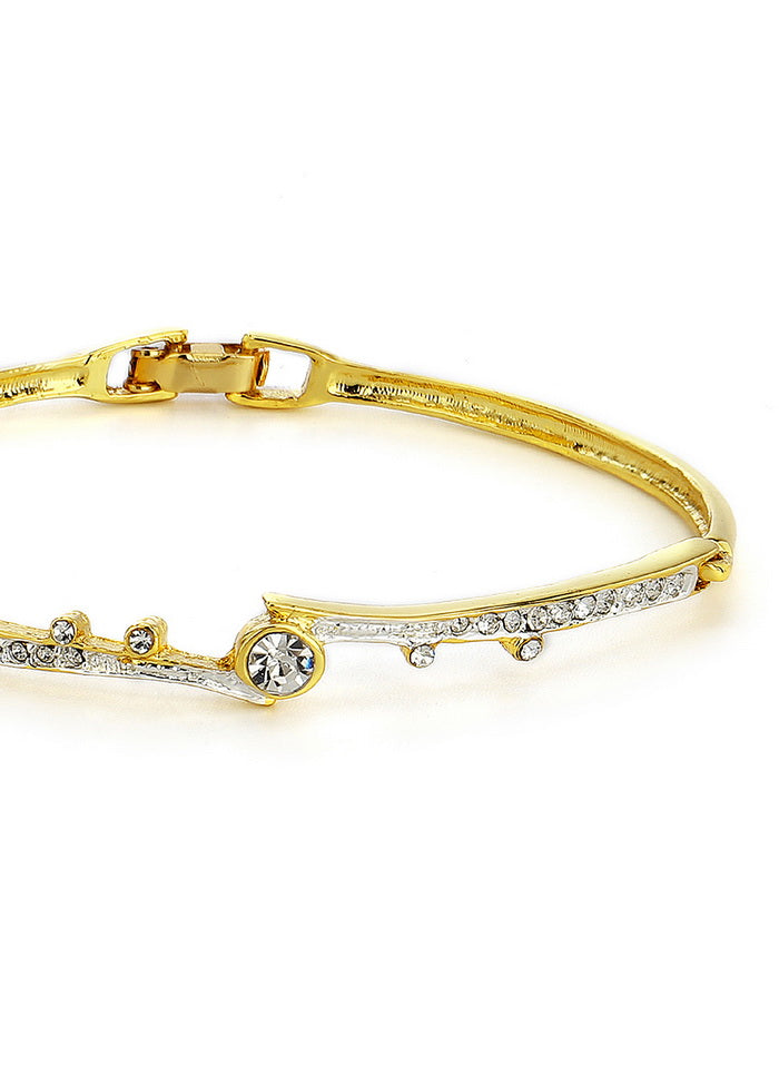 Estele Diamond Curved Trendy Bracelet