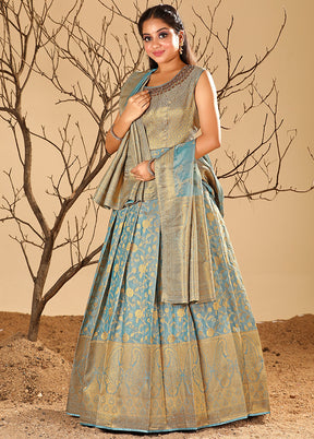 2 pc Firoza Readymade Silk Gown Set