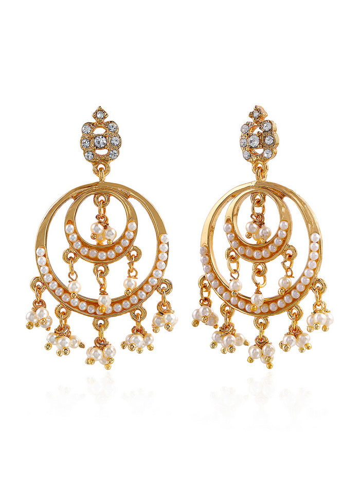 Estele 24Kt Traditional Gold Plated Design Circle Earrings For Stylish Women And Girls