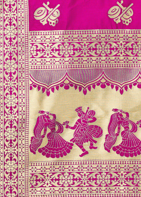 Pink Jacquard Dupatta