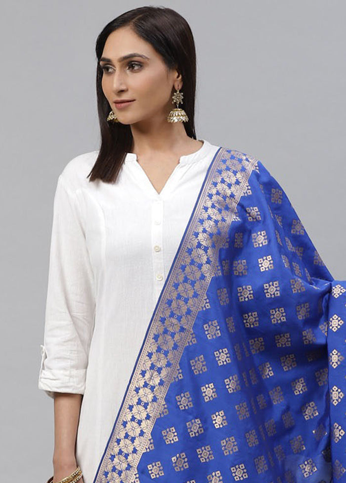 Royal Blue Art Silk Dupatta