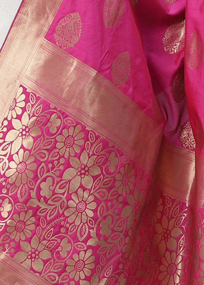 Pink Art Silk Dupatta