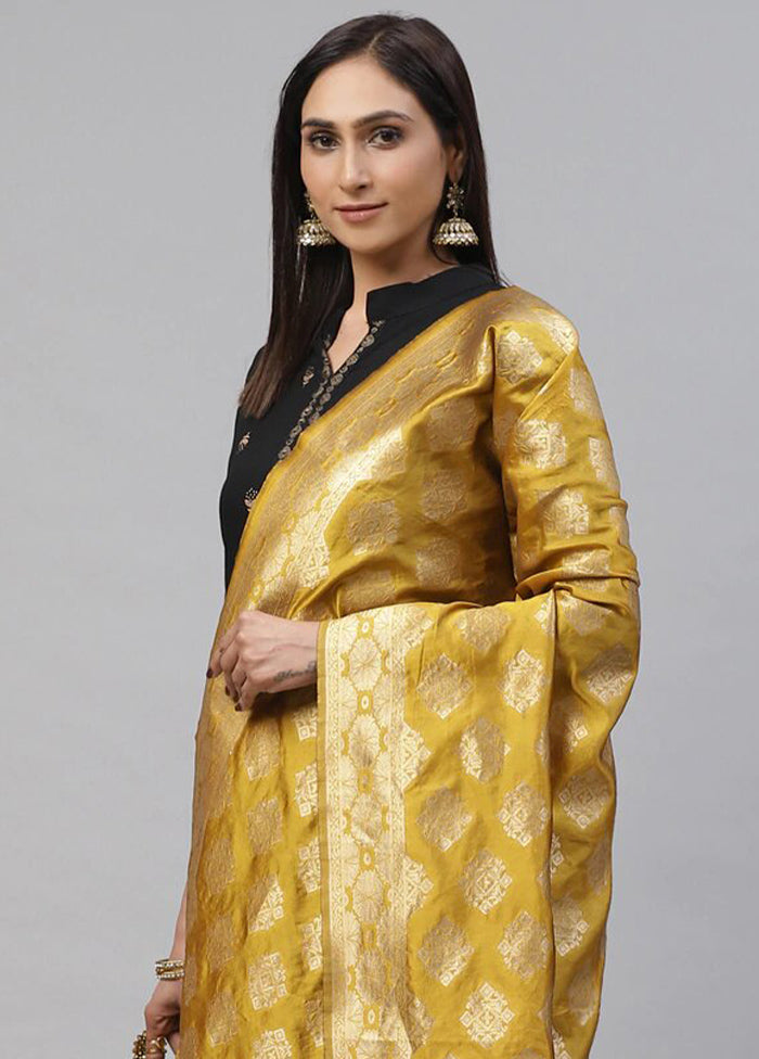 Golden Art Silk Dupatta