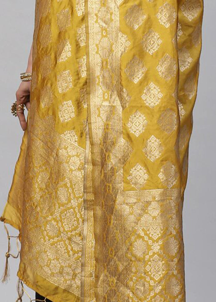 Golden Art Silk Dupatta