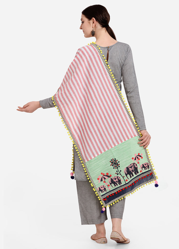 Off White Cotton Khadi Dupatta