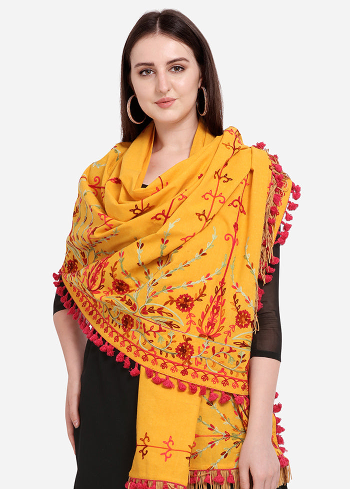 Mustard Cotton Khadi Dupatta