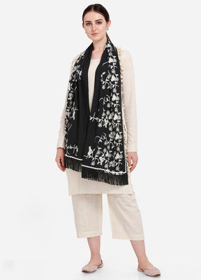 Black Cotton Khadi Dupatta