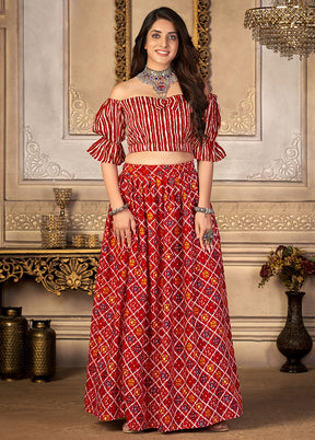 2 Pc Maroon Unstitched Silk Suit Set