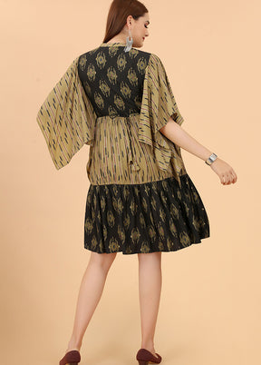 Black Readymade Cotton Kurti