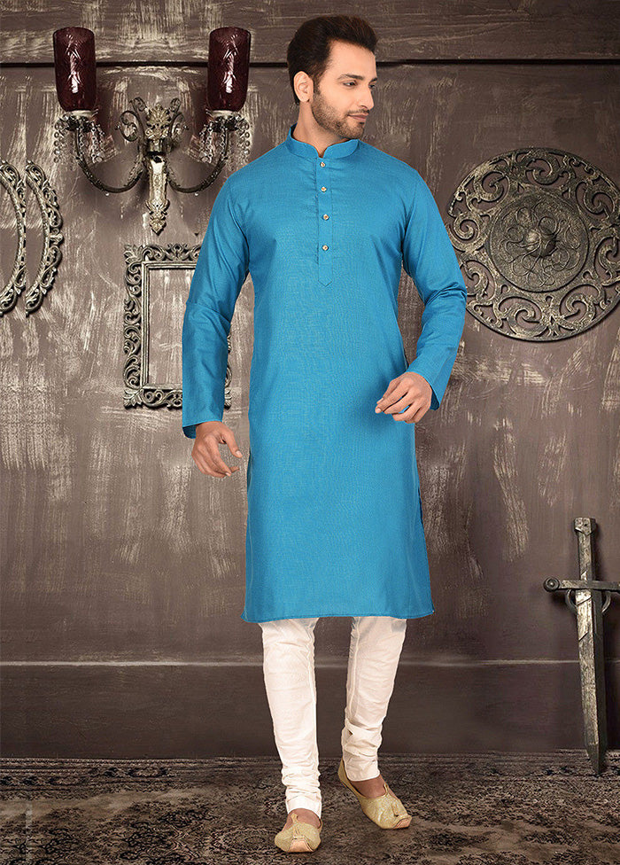 2 Pc Firoza Cotton Kurta Pajama Set