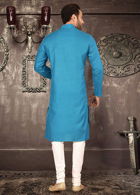 2 Pc Firoza Cotton Kurta Pajama Set