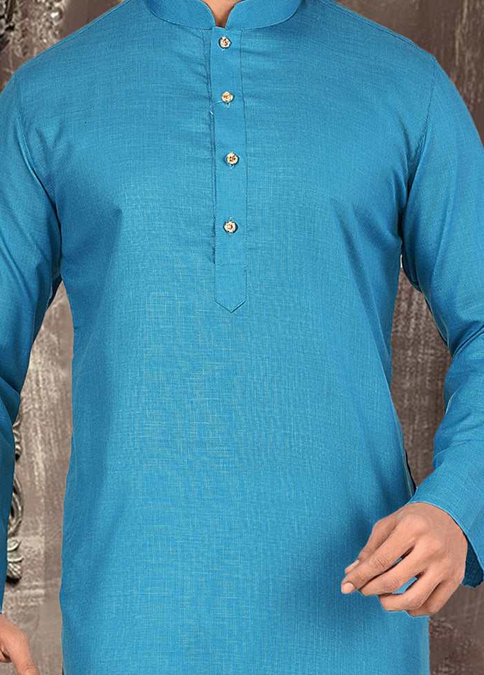 2 Pc Firoza Cotton Kurta Pajama Set