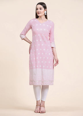 Purple Readymade Cotton Kurti