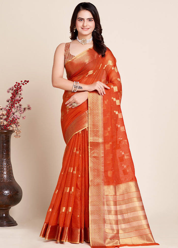 Multicolor Dupion Silk Saree With Blouse Piece